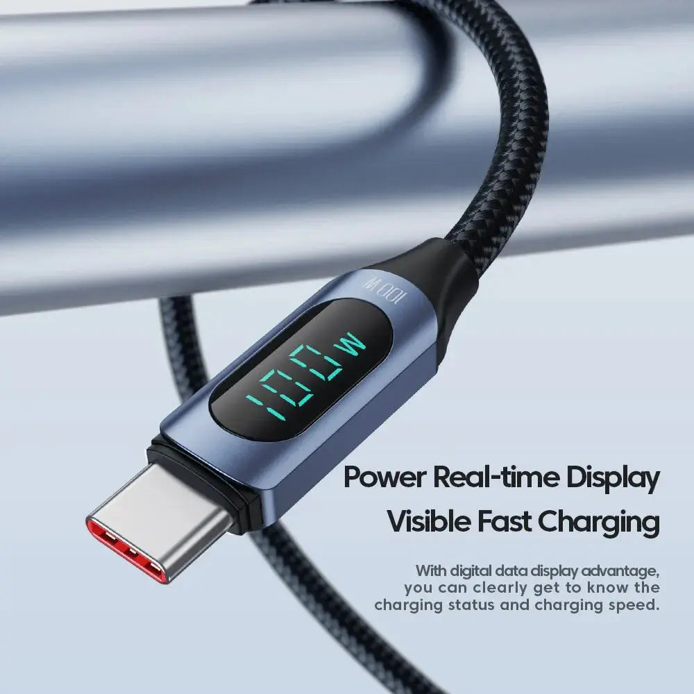 Toocki Type C to Type C Cable 100W PD Fast Charging Charger USB C to USB C Display Cable For Xiaomi POCO F3 Realme Macbook iPad Best Products Online
