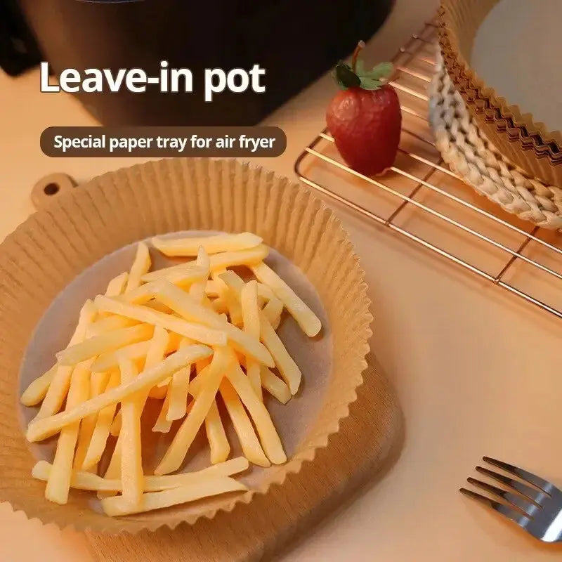 50pcs/set Disposable Air Fryer Paper Liner 20CM Oil-proof Water-proof Airfryer Disposable Cooking Paper Trays Baking Paper Best Products Online