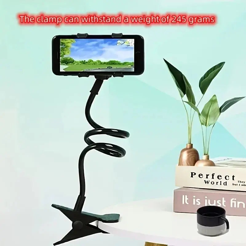 Lazy Bedside DesktopMobile Phone Clamp Bracket Flexible Long Arm Gooseneck Lazy Person Bracket With Handle Overhead Live Bracket Best Products Online