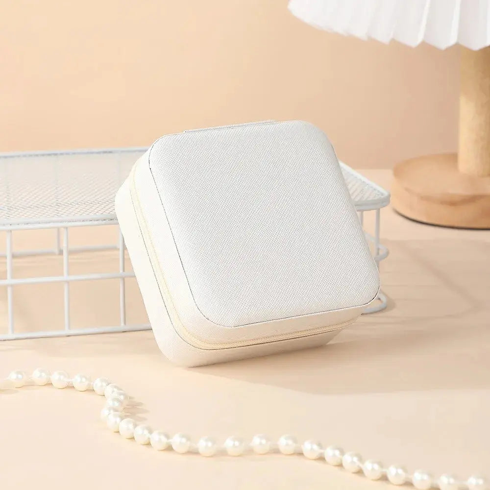 Portable Mini Jewelry Storage Box Travel Organizer Jewelry Case Leather Storage Earrings Necklace Ring Jewelry Organizer Display Best Products Online