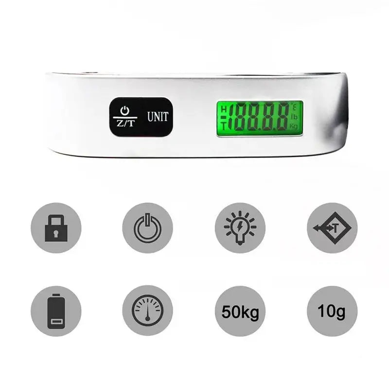 Portable Scale Digital LCD Display 110lb/50kg Electronic Luggage Hanging Suitcase Travel Weighs Baggage Bag Weight Balance Tools Best Products Online