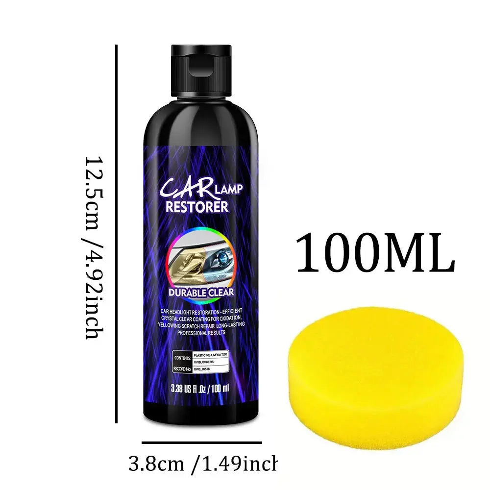 Car Headlight Restoration Polishing Headlamp Scratch Remover Repair Cleaning Paste Remove Oxidation Headlight Polish Liquid Best Products Online