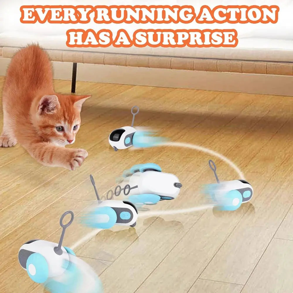 Smart Cat Toy 2 Modes Automatic Moving Remote Controlled Toy Car for Cats Dogs Interactive Playing Kitten Training Pet Supplies Best Products Online