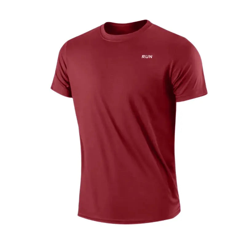 Men's Quick Dry Short Sleeve Gym Running Moisture Wicking Round Neck T-Shirt Training Exercise Gym Sport Shirt Tops Lightweight Best Products Online