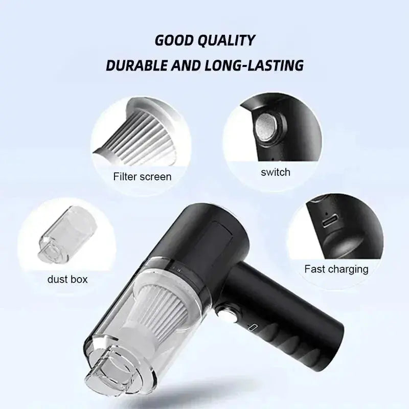 Portable Wireless Car Vacuum Cleaner Wireless Vacuum Cleaner Dual Use for Home and Car 120W High Power Powerful Vacuum Cleaner Best Products Online