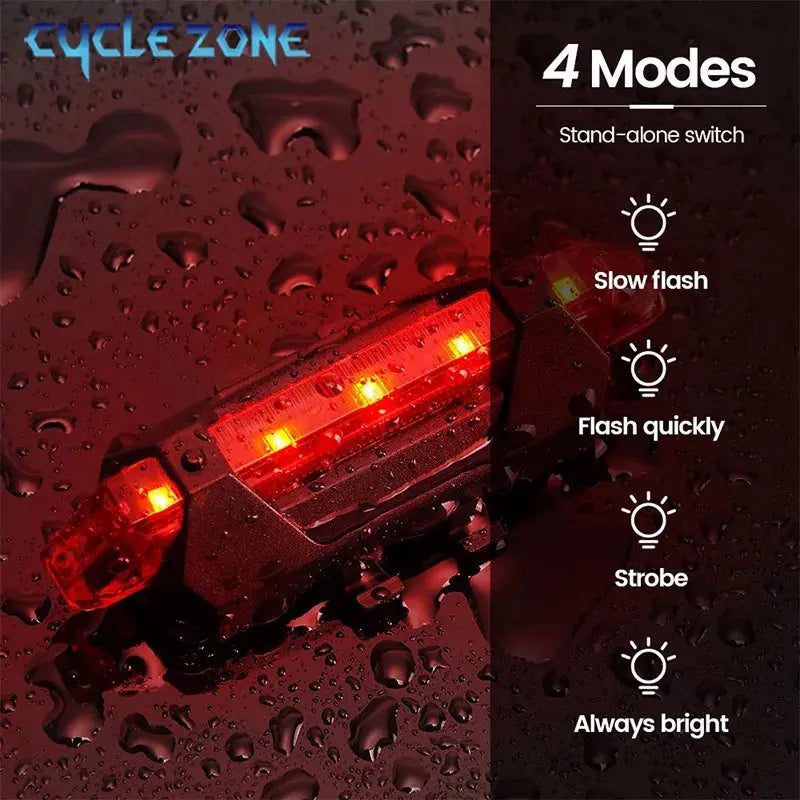 Bike Light Set Bicycle Headlight Taillight USB Rechargeable MTB Bike Front Rear Lamp Set Cycling Flashlight Bicycle Accessories Best Products Online