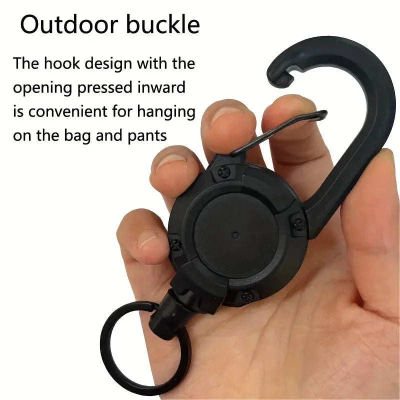 1/2/4pcs Extendable Retractable Holders Keychain Badge Reels Heavy Duty Clip With Carabiner Key Chain For Men Outdoor Bags Best Products Online