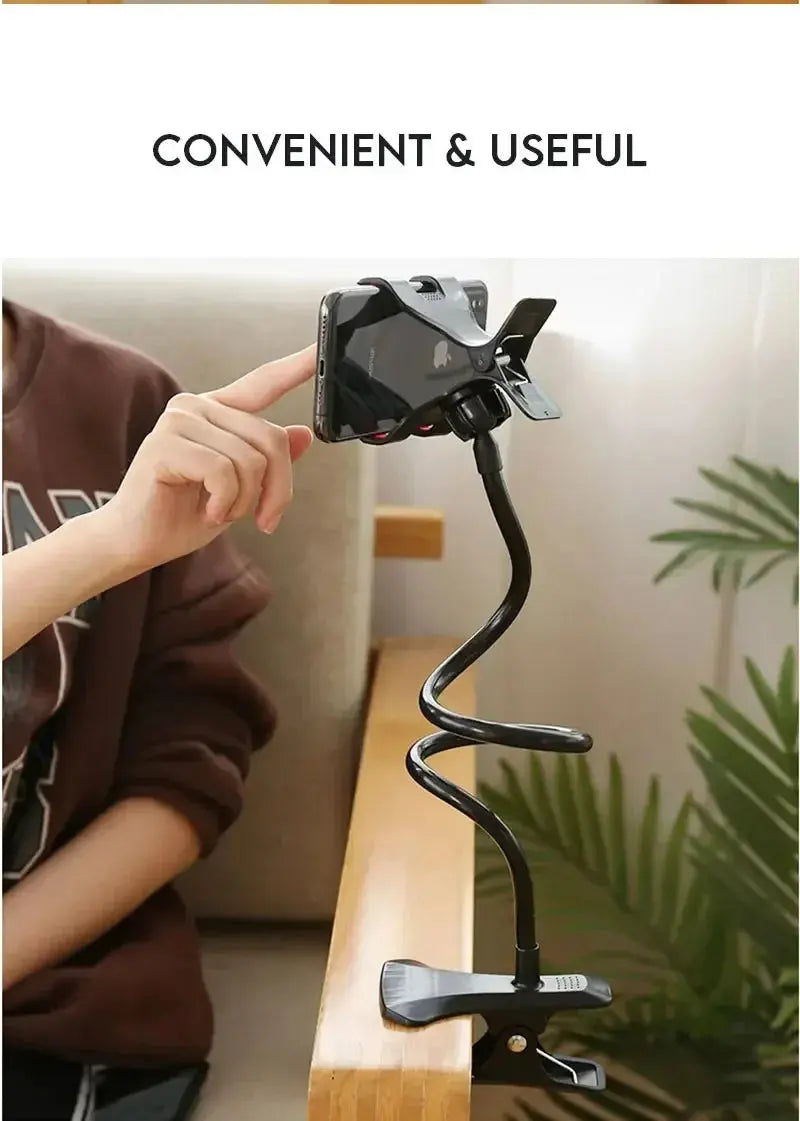 Lazy Bedside DesktopMobile Phone Clamp Bracket Flexible Long Arm Gooseneck Lazy Person Bracket With Handle Overhead Live Bracket Best Products Online