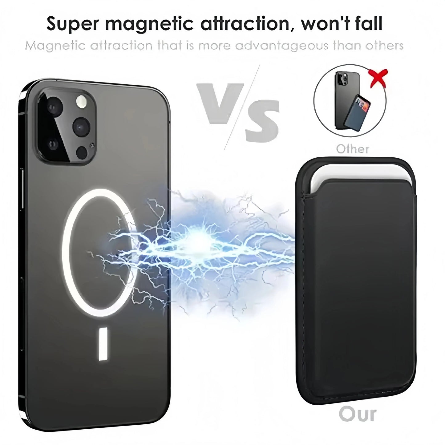 Leather Wallet Case Holder For iPhone 16 Pro Max Magsafe Magnetic Wallet Leather Compatible For iPhone 15 14 13 12 Accessories Best Products Online