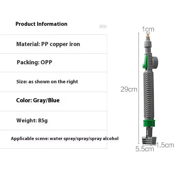 Watering Irrigation High Sprayer Water Pressure Flower Garden Gun Sprayer Head Juice Bottles Interface Plastic Trolley Spray Best Products Online