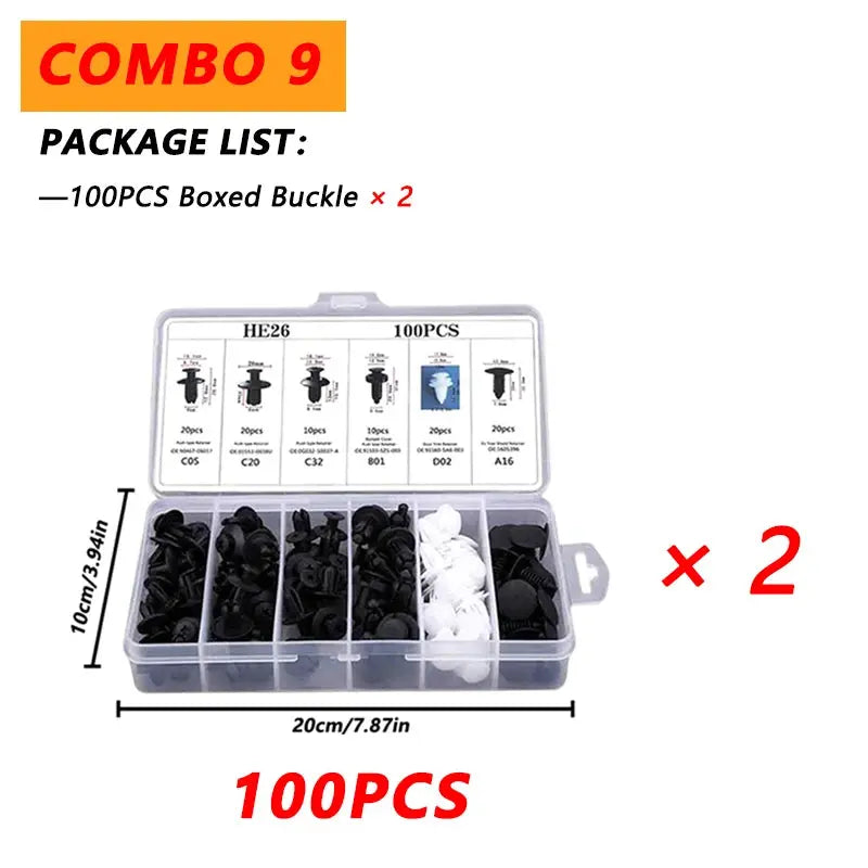 100pcs Auto Fastener Clip Kit Fender Rivet Clips Car Body Push Retainer Pin Rivet Bumper Door Trim Panel Retainer Car Clips Best Products Online