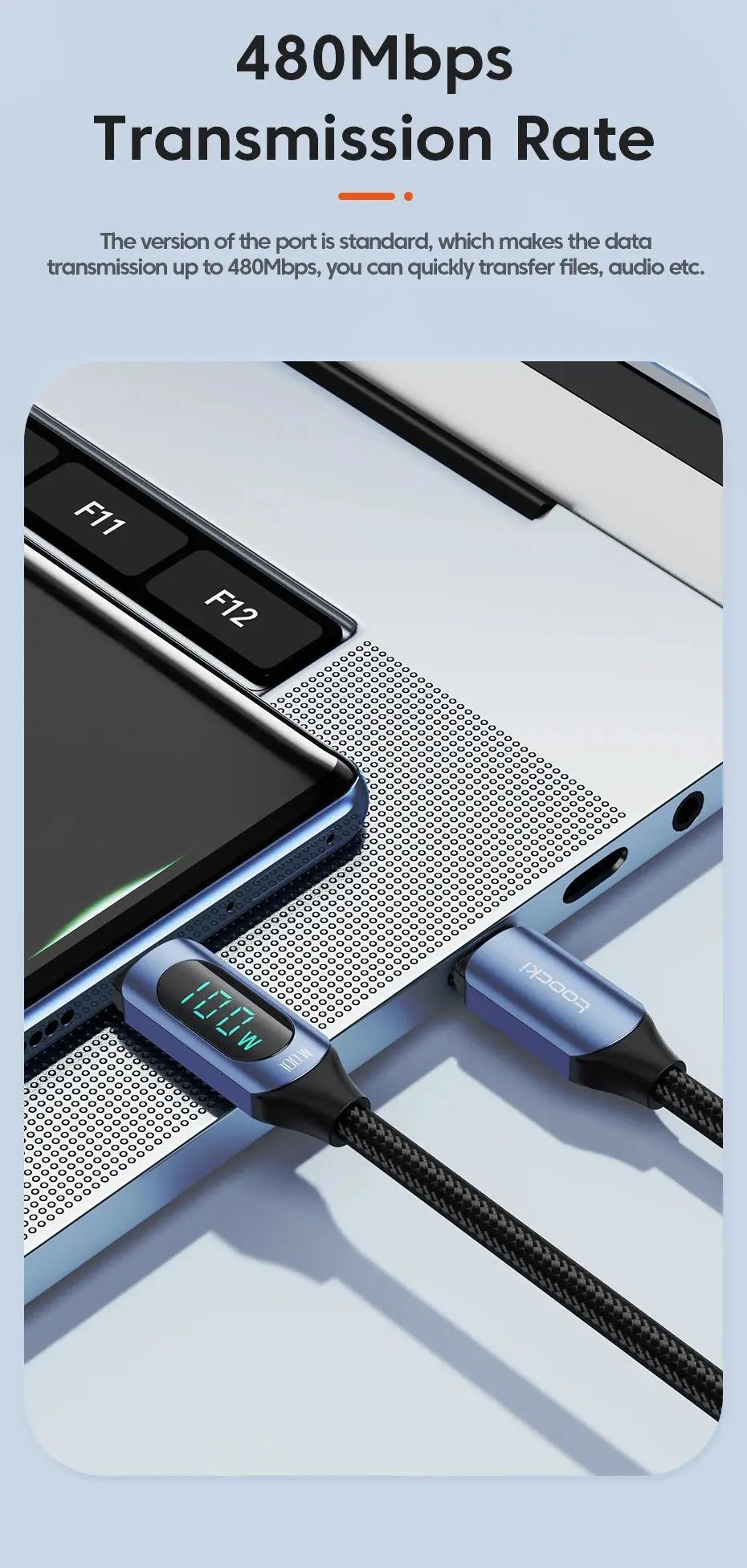 Toocki Type C to Type C Cable 100W PD Fast Charging Charger USB C to USB C Display Cable For Xiaomi POCO F3 Realme Macbook iPad Best Products Online