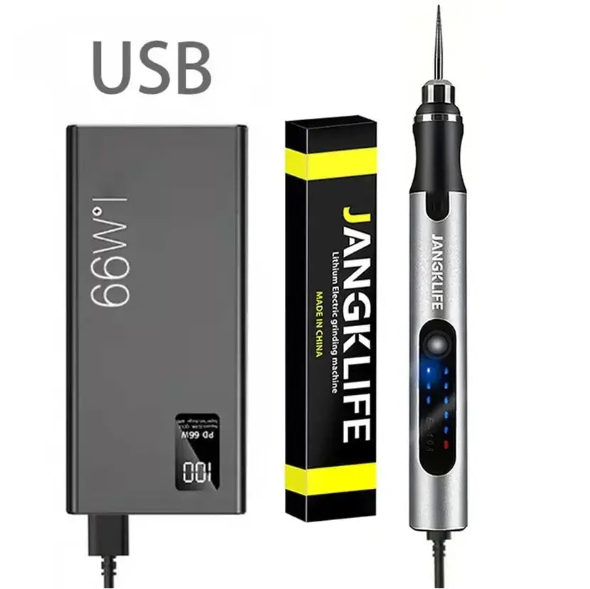 JANGKLIFE USB Cordless Rotary Tool Kit Woodworking Engraving Pen DIY For Jewelry Metal Glass Mini Wireless Drill Best Products Online