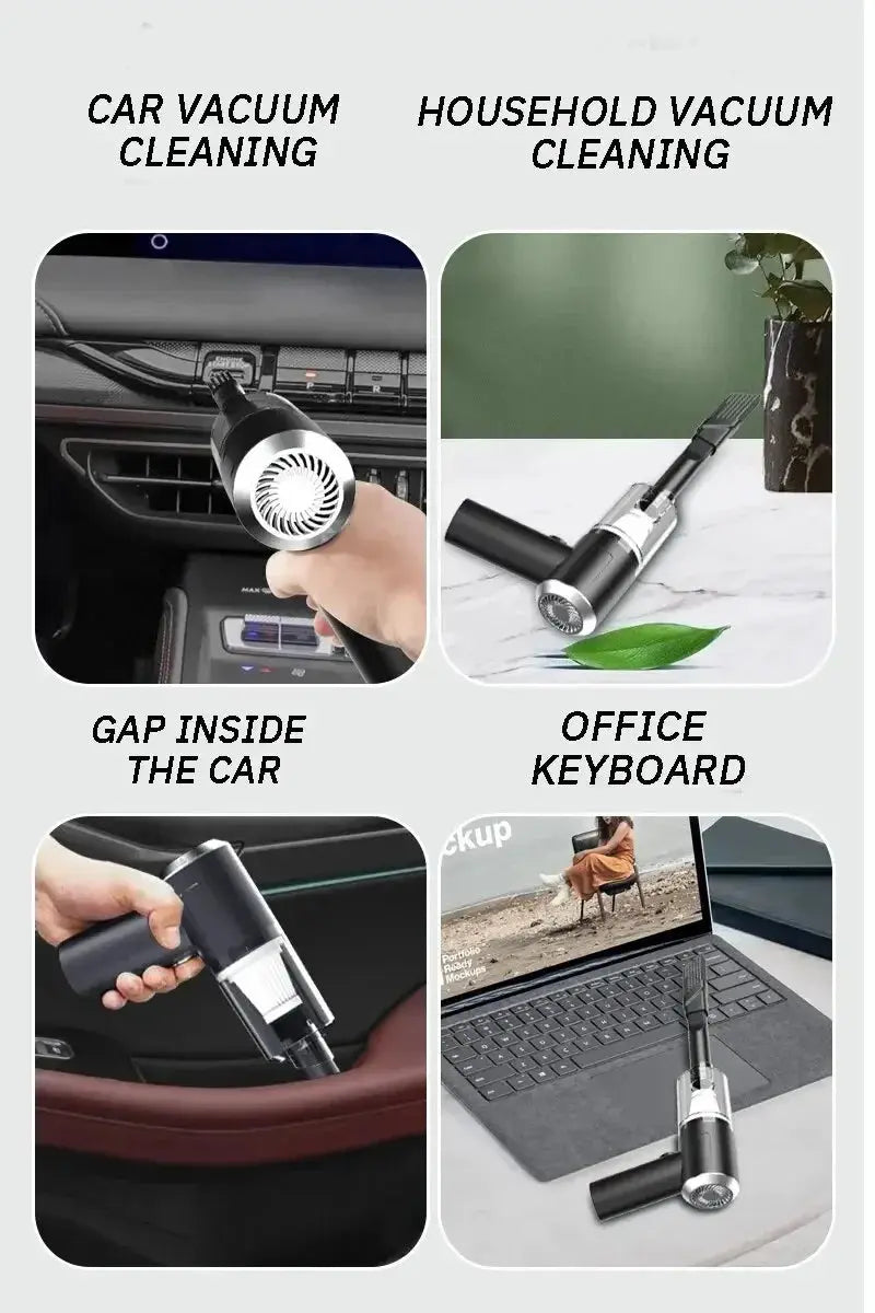 Portable Wireless Car Vacuum Cleaner Wireless Vacuum Cleaner Dual Use for Home and Car 120W High Power Powerful Vacuum Cleaner Best Products Online