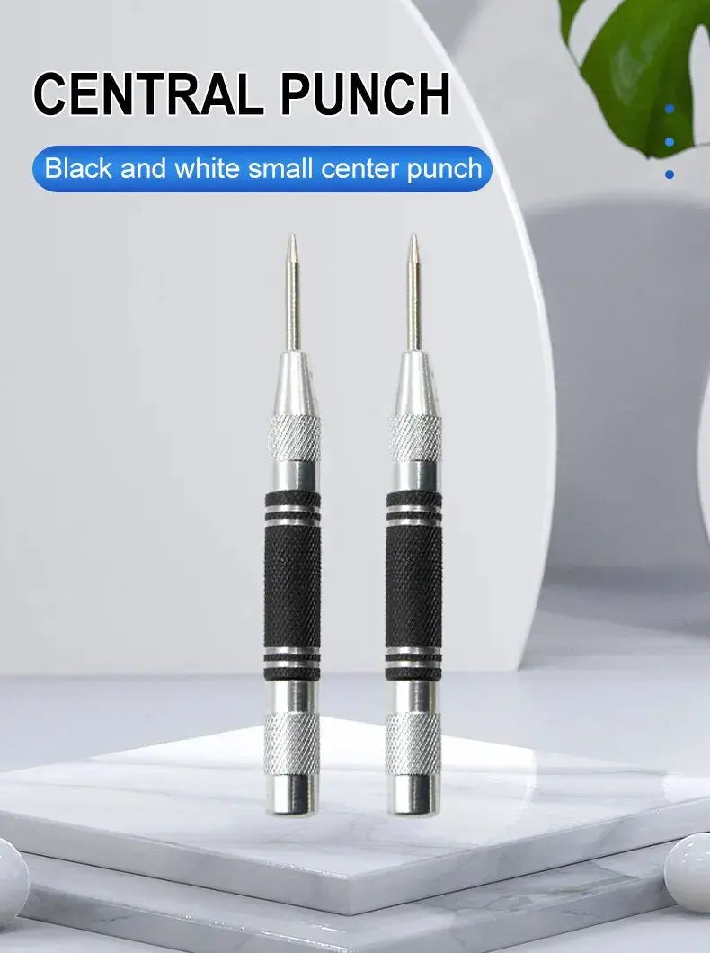 2pc Spring Type Automatic Center Punch Locator Glass Striker Window Breaker Punch Centering Punch Punch Tool Best Products Online