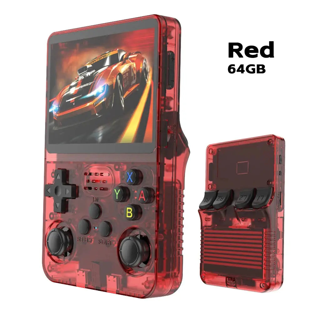 R36S Retro Handheld Video Game Console Linux System 3.5 Inch IPS Screen Portable Player 64GB GamesMultiple colors are available Best Products Online