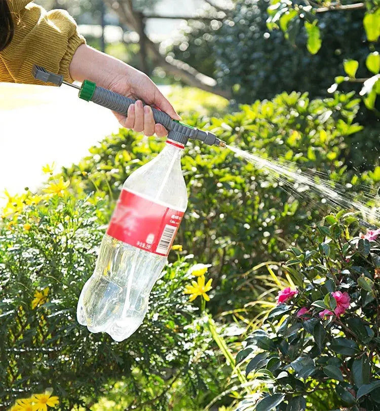 Watering Irrigation High Sprayer Water Pressure Flower Garden Gun Sprayer Head Juice Bottles Interface Plastic Trolley Spray Best Products Online