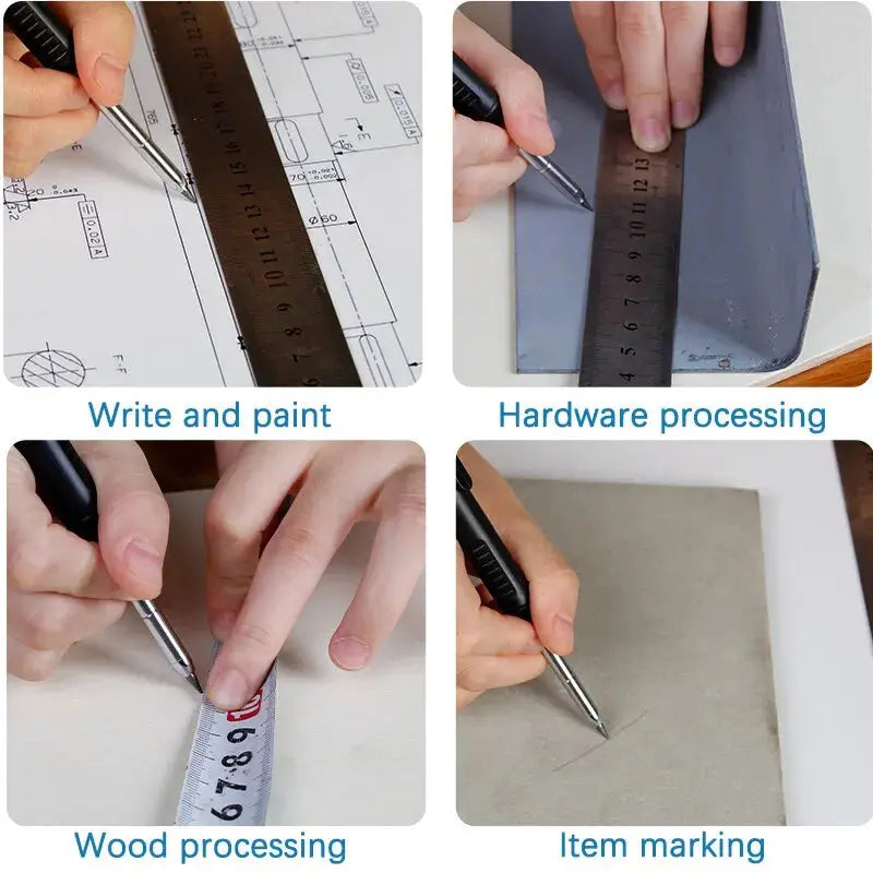 Solid Carpenter Pencil Set Woodworking Tools Mechanical Pencil 5 Colors Refill Construction Job Tools Carpentry Marking Scriber Best Products Online