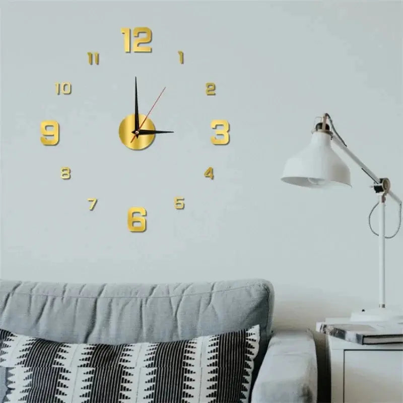 Luminous Digital Clock DIY Stereoscopic Wall Clock Silent Clock Living Room Bedroom Wall Clock Home Decorations Best Products Online