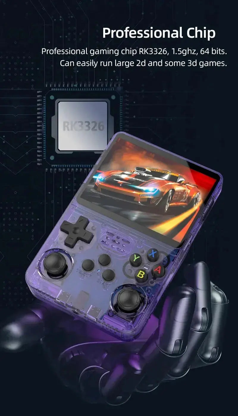 R36S Retro Handheld Video Game Console Linux System 3.5 Inch IPS Screen Portable Player 64GB GamesMultiple colors are available Best Products Online