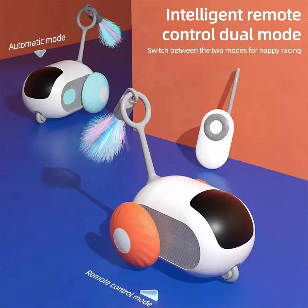 Smart Cat Toy 2 Modes Automatic Moving Remote Controlled Toy Car for Cats Dogs Interactive Playing Kitten Training Pet Supplies Best Products Online