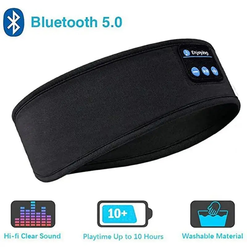 Fone Bluetooth Earphones Sports Sleeping Headband Elastic Wireless Headphones Music Eye Mask Wireless Bluetooth Headset Headband Best Products Online