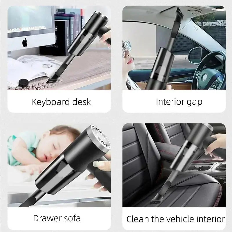 Portable Wireless Car Vacuum Cleaner Wireless Vacuum Cleaner Dual Use for Home and Car 120W High Power Powerful Vacuum Cleaner Best Products Online