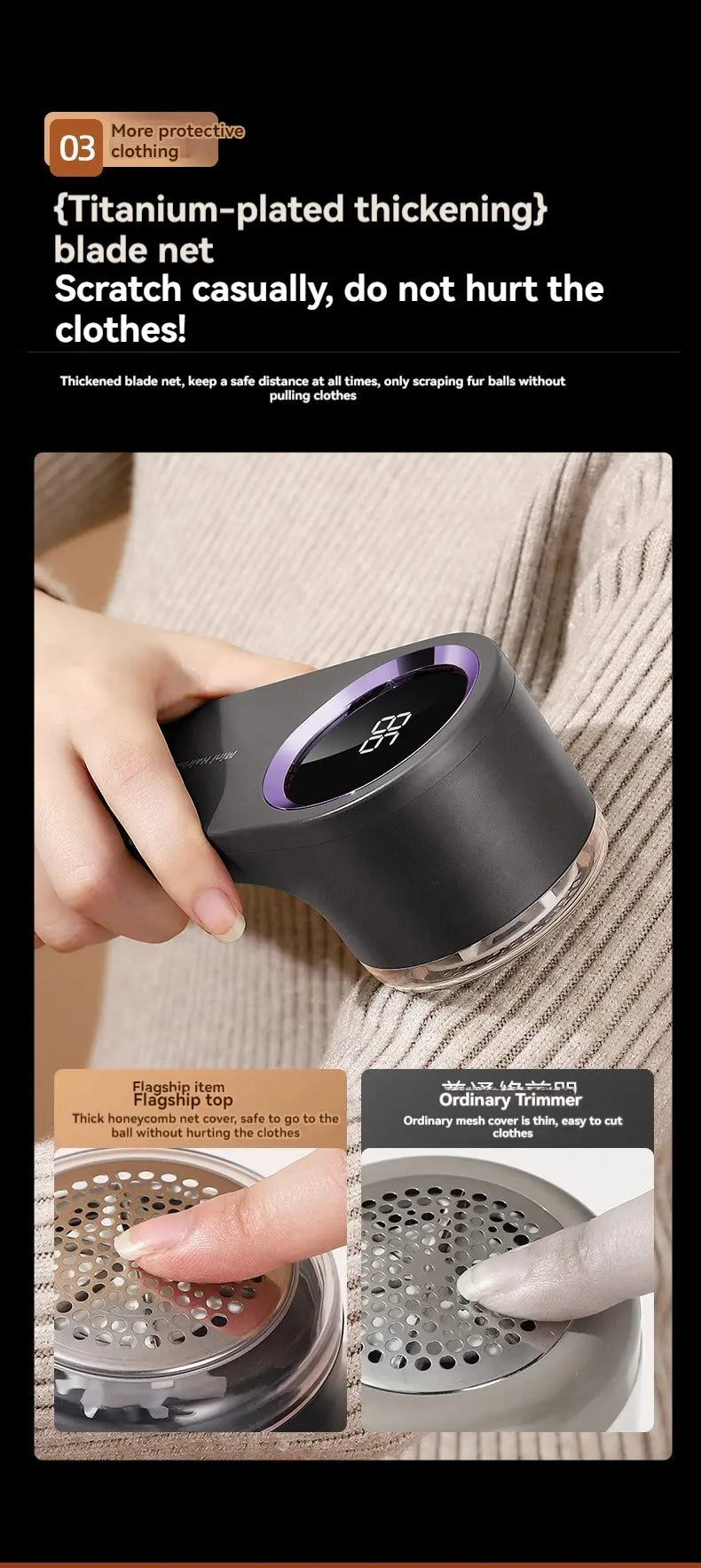 Portable Hairball Trimmer & Clothes Pill Remover - New Electric Shaving Machine for Home Use, Ideal Gift Idea Best Products Online