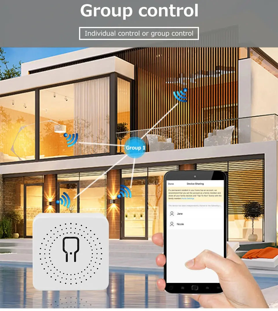 16A WiFi Smart Switch DIY Wireless Tuya Smart Home Alexa Yandex Alice Mini Interruptor Two Way Voice Control Smart Life Best Products Online
