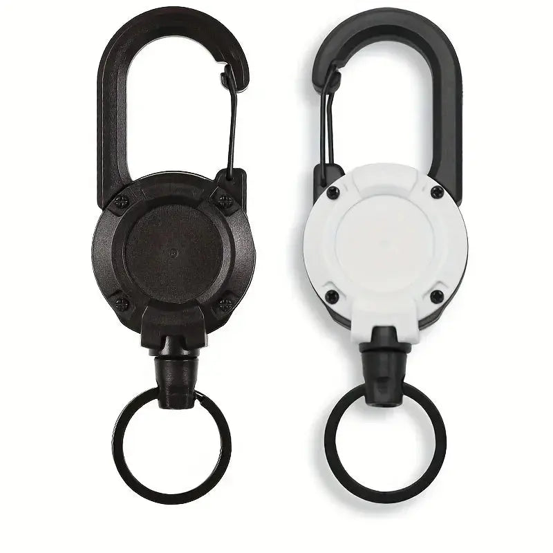 1/2/4pcs Extendable Retractable Holders Keychain Badge Reels Heavy Duty Clip With Carabiner Key Chain For Men Outdoor Bags Best Products Online