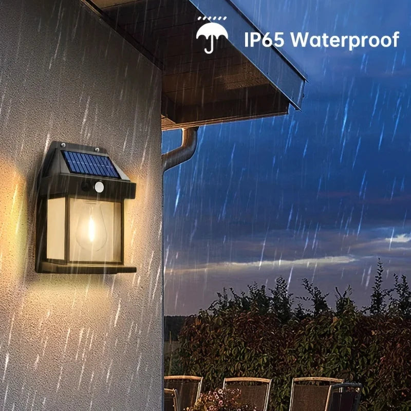 Solar Tungsten Filament Lamps Outdoor Lighting Waterproof Intelligent Induction Courtyard Garden Solar Wall Small Night Lights