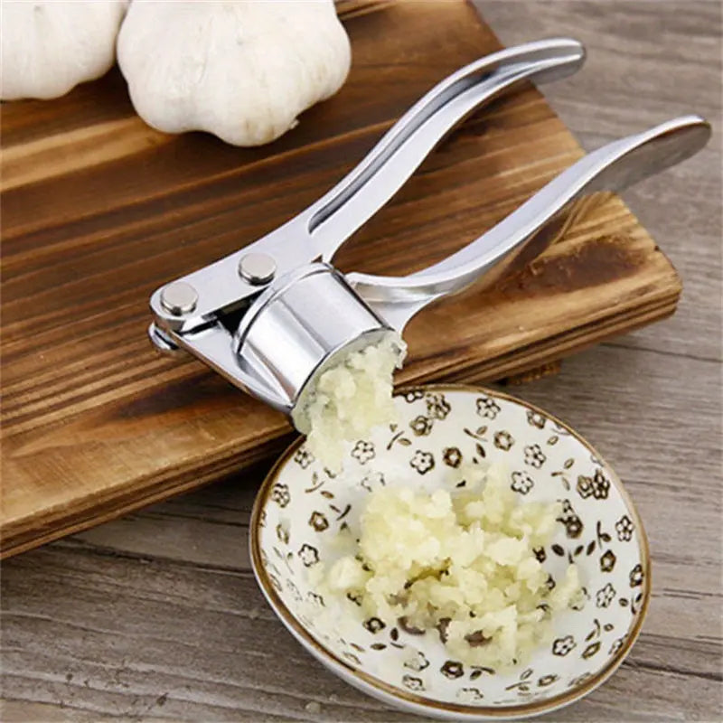 1pc RZSYZH Heavy-Duty Garlic Press, Ginger Crusher, Lemon Squeezer - Heavy-Duty Manual Crusher with Efficient Crushing, Compact Design for Kitchen, Restaurant, Home - Easy-Clean Garlic Press Tool for Garlic, Ginger, Lemon, Co Best Products Online