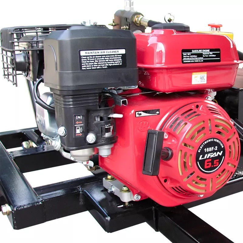 16.5 Foot Firewood Conveyor Adjustable Speed 6.5HP Gasoline Powered B&S Engine ,Heavy Duty Log Conveyor Emergency Stop