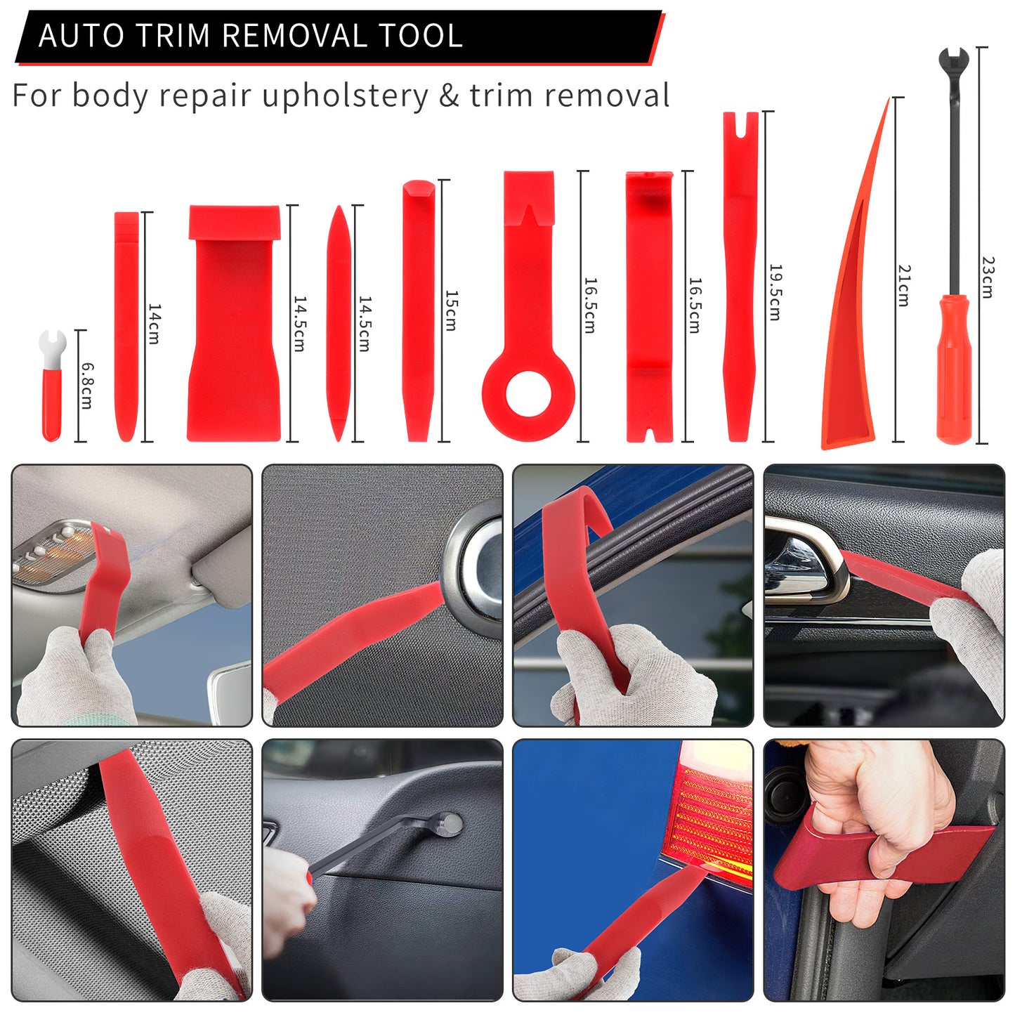 24-piece Set Professional Automotive Emergency Car Tool Kit Auto With Air Wedge