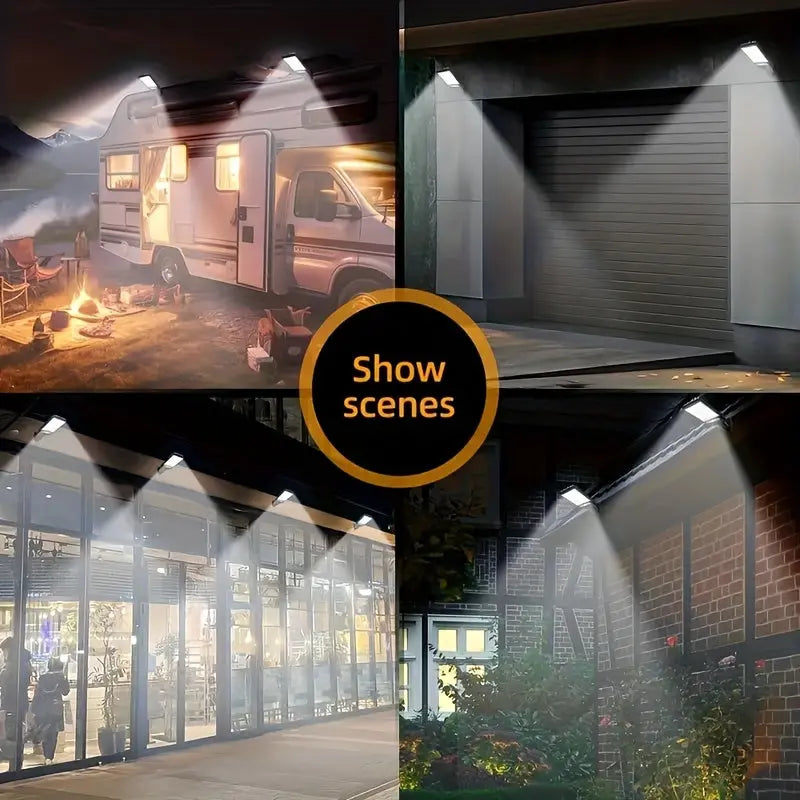 1/2/4pcs Outdoor Solar Street Light, LED Wall Lamp with Remote Control, Garden Light, Human Body Induction Wall Light Best Products Online