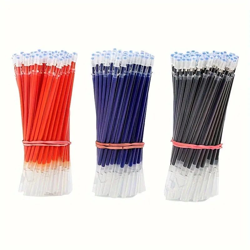 18pcs (3 Pens + 15 Refills) Gel Pen Set School Supplies Black Blue Red Ink Color 0.5Mm Ballpoint Pen Kawaii Pen Student School Office Stationery Best Products Online