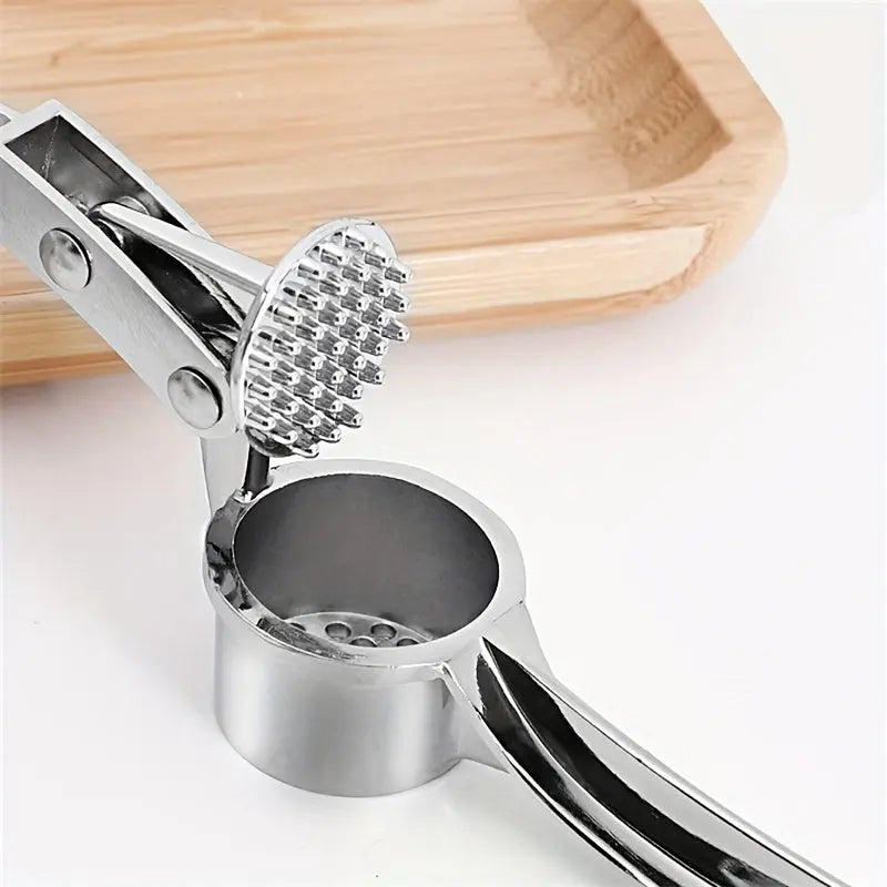 1pc RZSYZH Heavy-Duty Garlic Press, Ginger Crusher, Lemon Squeezer - Heavy-Duty Manual Crusher with Efficient Crushing, Compact Design for Kitchen, Restaurant, Home - Easy-Clean Garlic Press Tool for Garlic, Ginger, Lemon, Co Best Products Online