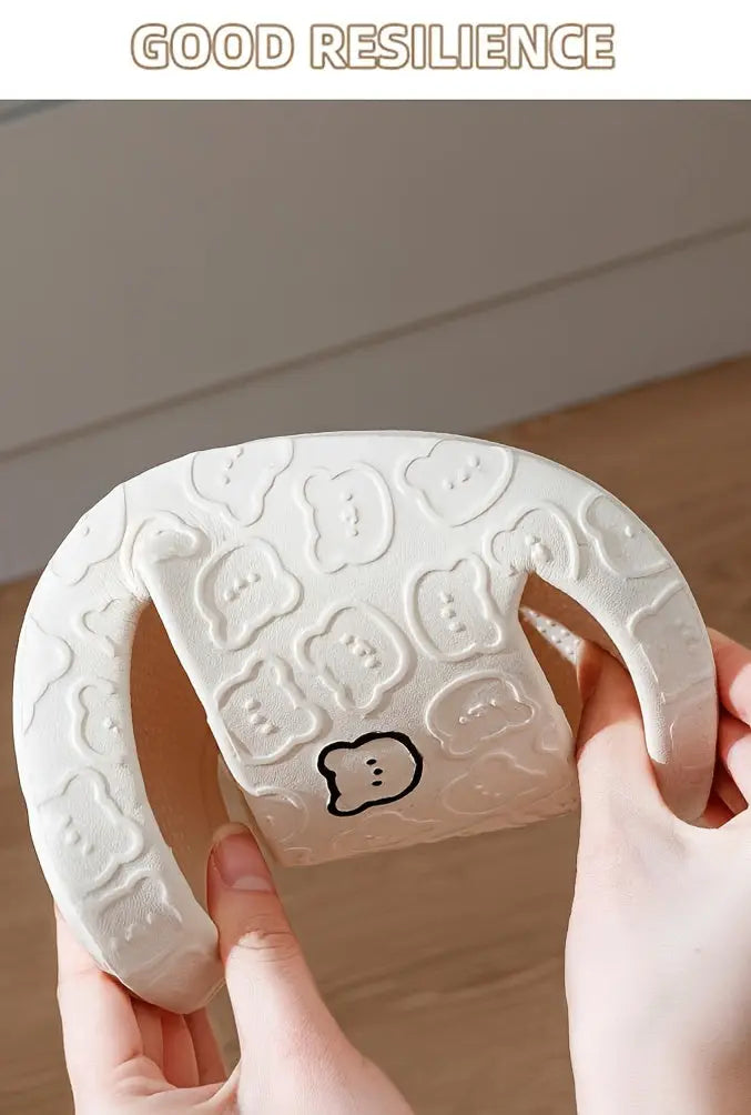 ASHALI Cute Cartoon Bear Breathable Soft Slippers for Men, Suitable for All Seasons, Indoor Home Use, Couple'S Bathroom Non-Slip Slippers. Best Products Online