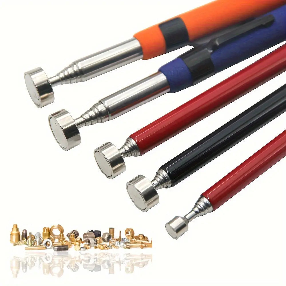 QVAMILLT Magnetic Pickup Tool - Durable Metal, Polished Finish, Magnet for Easy Retrieval of Iron Objects, Ideal for Metal Surfaces, Industrial Stability| Magnet Tool|Metal Construction, Magnetic Pickup Tool Best Products Online