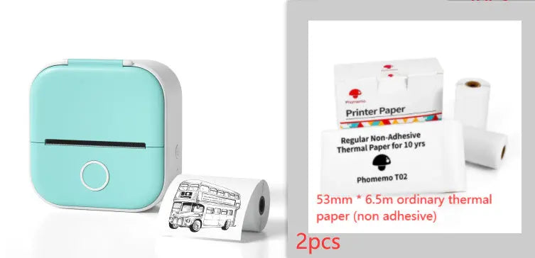 Portable Mini Thermal Label Printer Home Photo Printer Student Wrong Question Printer Bluetooth-compatible Mini Label Printer Price Tag Wholesale Best Products Online