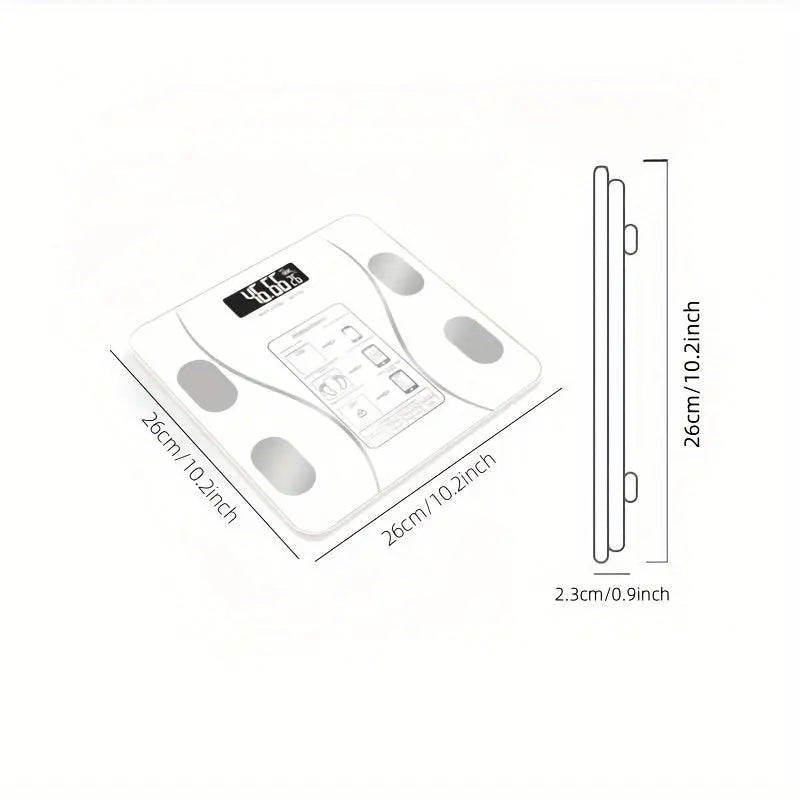 UAEIUI Smart Digital Bathroom Scale, Battery-Powered, Wireless, Non-Rechargeable, with Body Fat Monitoring for Home Use, for Women, Men Best Products Online