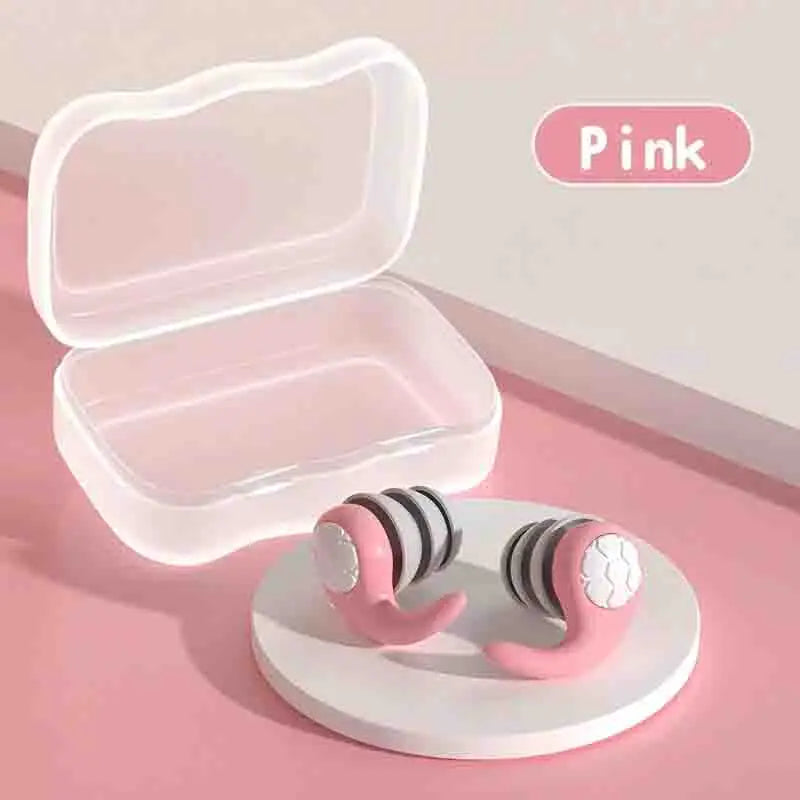 Soft Silicone Earplugs with Noise Cancellation, Earplugs for Sleeping,Waterproof, Comfortable To Wear, Suitable for Swimming
