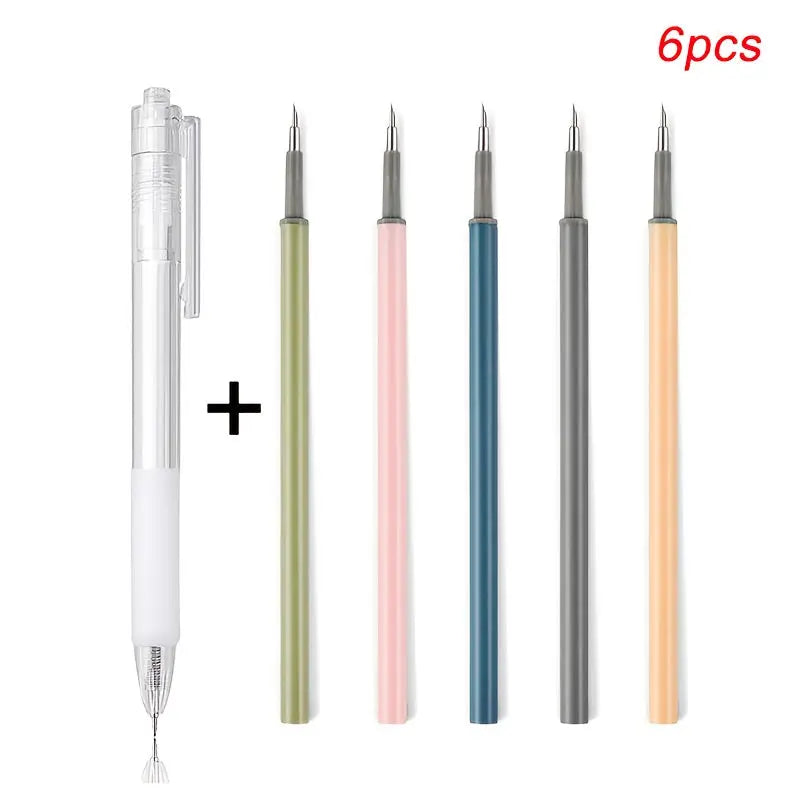 5pcs/set 6pcs/set Art Utility Knife Pen Knife Cut Stickers Scrapbooking Cutting Tool Express Box Knife School Supplies DIY Craft Supplies Best Products Online