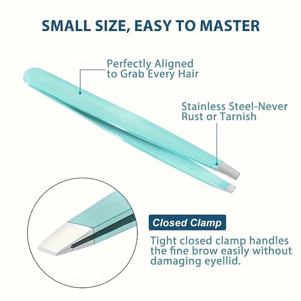 1pcs/4pcs Tweezers For Eyebrows, Slant Tip/ Angled Tip Eyebrow Tweezers, Precision For Eyebrows Facial Hair, Ingrown Hair Best Products Online