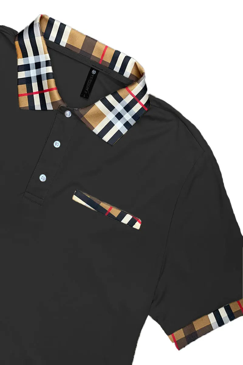 Checkered Polo and Pant Set Lime Milo