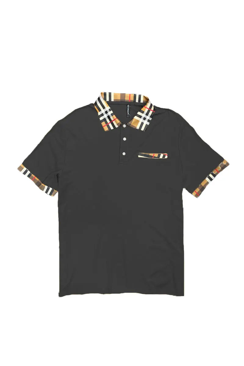 Checkered Polo and Pant Set Lime Milo