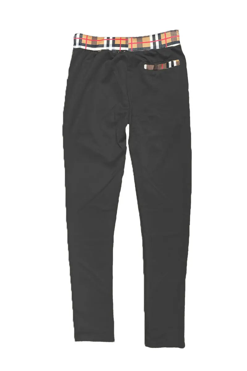 Checkered Polo and Pant Set Lime Milo