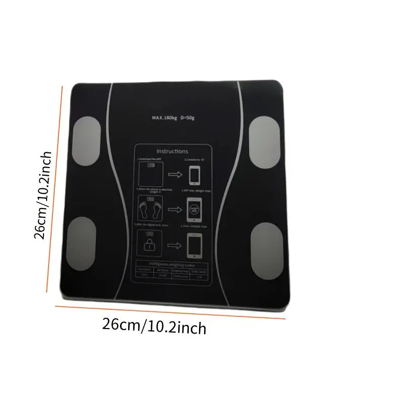 UAEIUI Smart Digital Bathroom Scale, Battery-Powered, Wireless, Non-Rechargeable, with Body Fat Monitoring for Home Use, for Women, Men Best Products Online