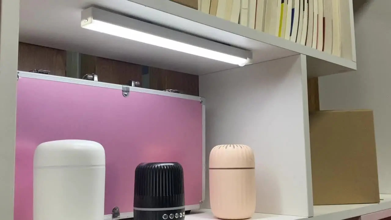 Smart Switch LED Light Human Motion Sensor Long Strip Wireless Magnetic Self-Adhesive Wardrobe Light with Charging Cabinet Light Bar for Countertop Closet Lighting, Rechargeable Kitchen Night Light Battery Powered Lamp for Wa Best Products Online