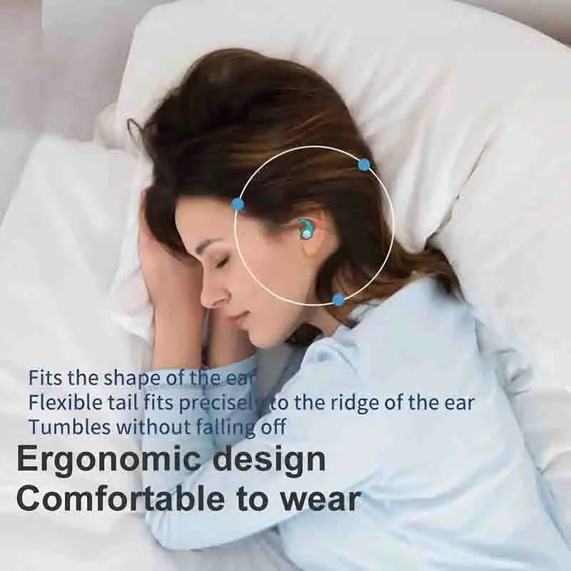 Soft Silicone Earplugs with Noise Cancellation, Earplugs for Sleeping,Waterproof, Comfortable To Wear, Suitable for Swimming